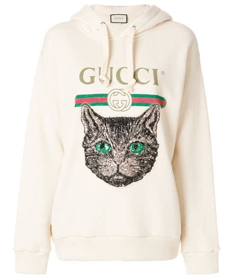 gucci hoodie with cat|gucci hoodie black.